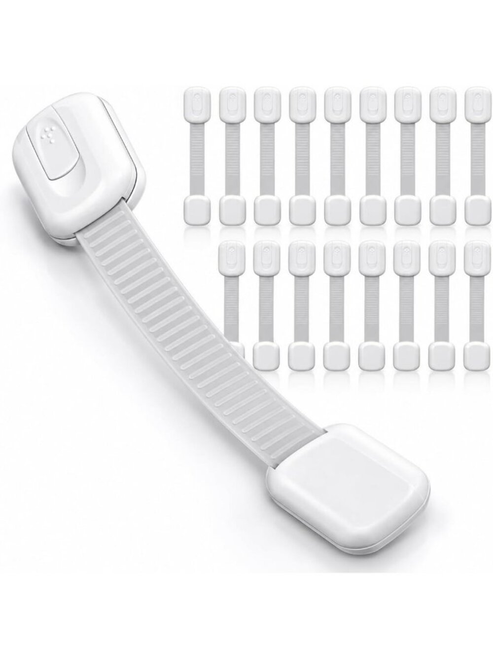 Adjustable Baby Proofing Cabinet Locks - Child Safety Straps for Drawers, Fridge